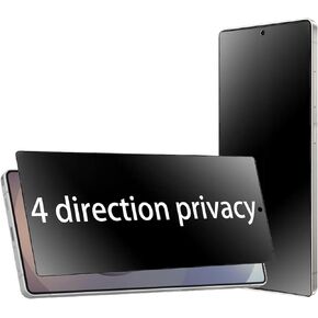 2 Pack 360 Degree Matte Privacy Screen Protector for Samsung Galaxy S25 Ultra Anti-glare Anti-Spy 4 Sides Soft Film Support Finger Unlock