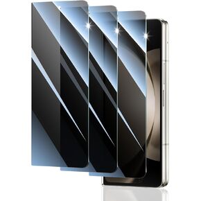 Privacy Screen Protector for Samsung Galaxy Z Fold 4/5, Double Shatterproof Anti-Spy Tempered Glass Film, [Impact- Private Protection][Anti-Shatter][Anti-Scratch][9H Hardness]- 3 Pack