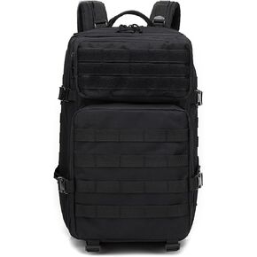 Backpack for Men Women 50L Camping Rucksack 3 Day Large Trekking Backpack with Molle System for Hiking Travel Daily Work Outdoors Sports Daypack (Black)