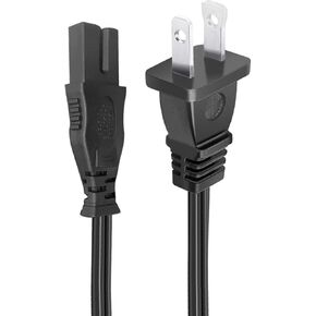 8.2ft Power Cord Replacement for NEC VT670 NP410 NP500 NP510 NP500W NP510W VT595 VT676 VT676E VT770 Projector TV 2 Prong Polarized Power Cord Ac Cable