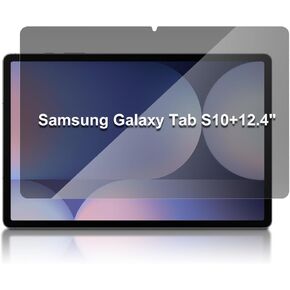 Privacy Screen Protector for Samsung Galaxy Tab S10 Plus 12.4 Inch/Galaxy Tab S9 Plus/Galaxy Tab S8 Plus(SM-X800) 5G 12.4 Inch, Anti Blue Light Screen Filter 9H Tempered Glass Film