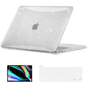 EooCoo Glitter Case Compatible with MacBook Pro 13 inch M2 2024 2023 2022-2016 M1 A2338 A2289 A2251 A2159 A1989 A1706 A1708 Sparkly Hard Case with Keyboard Cover, Screen Protector