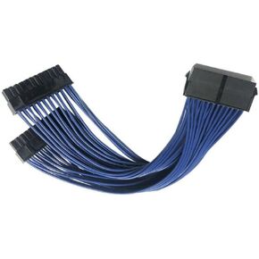 Suyitai Replacement for ATX 24Pin 1 to 2 Port Power Supply Extension Cable PSU Male to Female Y Splitter