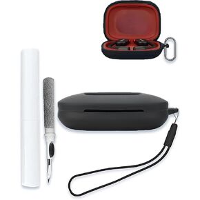 Case Cover for Cleer ARC 3 III Open Ear Headphones 2024 New AI Earphone,Full Protective Soft Silicone Skin Case Cover Shock-Absorbing Protective Case with Keychain,Lanyard and Cleaning Pen，Black