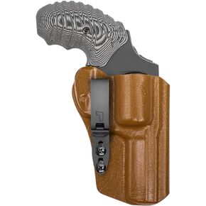 Tulster RATH IWB Revolver Holster fits: Taurus 856 3" .38 Special | Ambidextrous Inside The Waistband Appendix Concealed Carry Kydex Holster