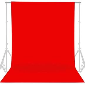GFCC 6FTX9FT Red Backdrop Background - for Photography Photo Booth Backdrop for Photoshoot Background Screen Video Recording Parties Curtain