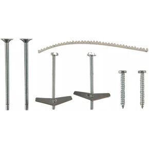 General Electric WB06X10889 Microwave Mounting Kit Fits GE Microwaves, Includes All Hardware for Secure Installation, Silver Finish