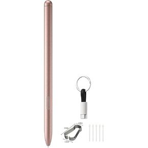 Galaxy Tab S7 Stylus Pen,Stylus Touch S Pen (Without Bluetooth) Replacement for Samsung Galaxy Tab S7 / S7+ Plus (EJ-PT870) with USB to Type-c Cable+Tips/Nibs (Bronze)