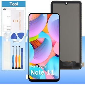 Screen Replacement for Xiaomi Redmi Note 11 (Incell) 2201117TG,2201117TI,2201117TY,2201117TL 6.43" LCD Display Touch Digitizer Assembly(Not Fingerprint)