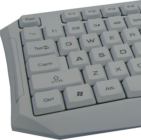 LED LED لوحة المفاتيح السلكية ABS Material Material Mameing Light-USB لوحات مفاتيح USB للكمبيوتر PC White in Saudi Arabia