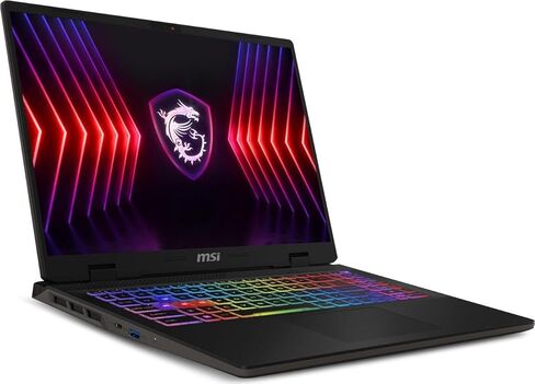 MSI Sword 16 HX Gaming Laptop 16.0" 144Hz IPS WUXGA Display (Intel i7-14650HX, GeForce RTX 4060 8GB, 16GB DDR5, 1TB SSD, RGB KB, WiFi 6E, Webcam, Bluetooth 5.3, Win 11 Home) w/DKZ USB Port Expander in Kuwait
