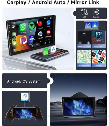 [8 Core 2G+64G] لـ Ford Escape 2004 2005 Car Stereo مع Carplay/Android Auto ، 9 بوصة Android 13 IPS ، راديو سيارة شاشة ، واي فاي ، بلوتوث ، DSP ، GPS ، SWC+HD كاميرا in Kuwait