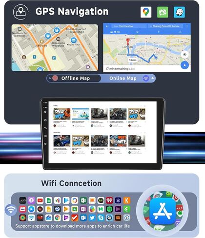 [8 Core 2G+64G] لـ Ford Escape 2004 2005 Car Stereo مع Carplay/Android Auto ، 9 بوصة Android 13 IPS ، راديو سيارة شاشة ، واي فاي ، بلوتوث ، DSP ، GPS ، SWC+HD كاميرا in Kuwait