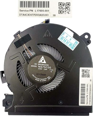 Best Parts CPU+استبدال مروحة تبريد GPU لسلسلة HP Specter X360 15-CH ، P/N: L17605-001 L17606-001 in Kuwait