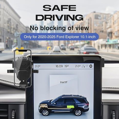 حامل هاتف السيارة لعام 2020-2025 Ford Explorer Accessories ، HOUND EXPLORER APPLORE MOUNT لشاشة 10.1 بوصة ، حامل هاتفي مستقر خالي من اليدين in Kuwait