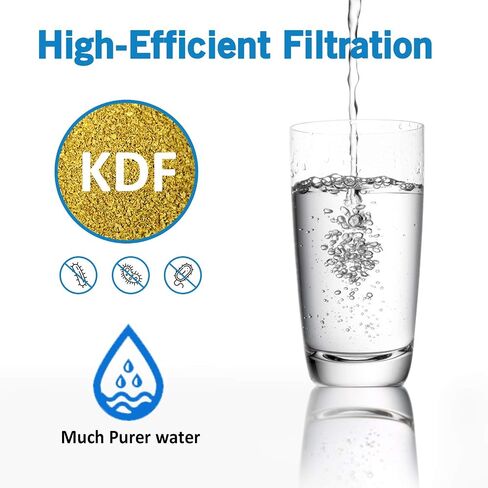 Lifefilter RV Inline Water Filter with Flexible Hose Protector, NSF Certified, Reduces Chlorine, Bad Taste, Odor for RVs and Marines, Drinking, Washing Filter, Dedicated for RVs, 2 Pack in Saudi Arabia