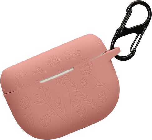 kwmobile Silicone Carry Case Compatible with Jabra Elite 10 / E10 Cover - Embossed Soft Rubber Pouch - Embossed Pattern in Saudi Arabia