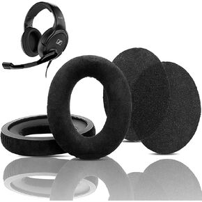 Soft Earpads Cushion Replacement Compatible with Sennheiser HZP 41 PC 363D HZP 26 PC 360 G4ME ONE PC 373D Game One Headsets Ear Pads Cover with Comfortable Fabric and Memory Foam