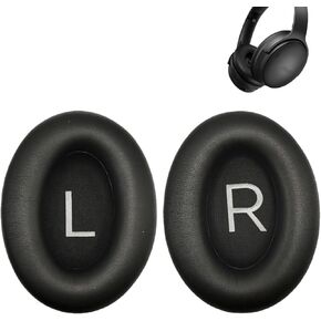 Replacement Ear Pads for Bose QuietComfort 45(QC45), Earpads Ear Cushions Compatible with QuietComfort SE(QC SE)/New Quiet Comfort Headphones, Headphones Ear Cover with Softer Protein Leather-Black