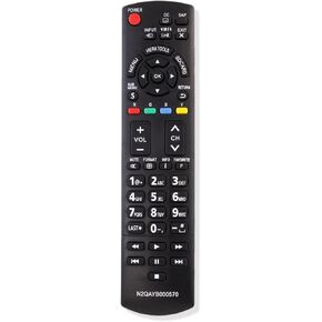 N2QAYB000570 Replacement Remote Control fit for Panasonic TV TC-32LX34 TC-32LX44S TC-42PX34 TC-50PX34 TC-60PS34 TC-60PS34UA TC-L37E3 TC-L37U3 TC-L42E3 TC-L42E30 TC-L42U30 TC-P4232C TC-P42S30 TC-P42X3