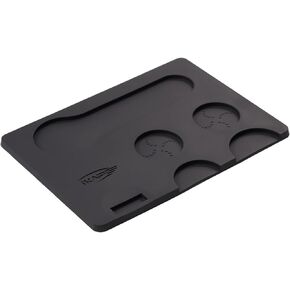 IKAPE Coffee Accessory Tool, Silicone Mat with Portafilter Holder, Espresso Tamping Station Mat, Distributor Food Safe & Non-Slip 11.61''x8.54'' (GJ-MAT) in Kuwait