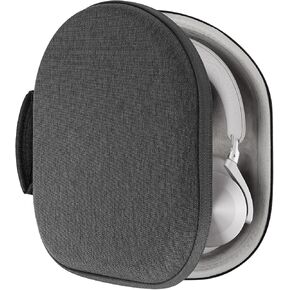 Geekria Shield Headphones Case Compatible with Bang & Olufsen Beoplay H95, H9 3rd Gen, H9i, H4, H9, H8 Case, Replacement Hard Shell Travel Carrying Bag with Cable Storage (Dark Grey)