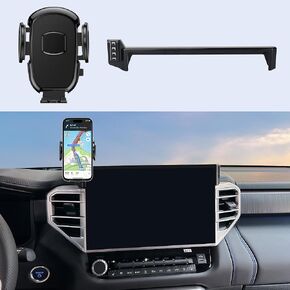 Car Phone Holder Mount Fit for Toyota Tundra 2022-2024/Sequoia 2023 2024, Car Display Mount,Thick Cases Friendly Fit for iPhone/Android and All Smartphones