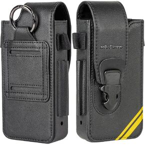 Ulefone Armor Holster, Multi-Purpose Phone Pouch for Armor 26 Ultra Rugged Phones, Full Protection, Snap-in Clasp, Carabiner Clip, Dual Belt Clip (Vertical/Lateral Ride), Two Antenna Storage Slots