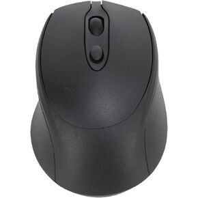 2.4GHz Wire Less Mouse, Ergonomic Optical Bluetooth 5.0 Dual Mode 2.4G Computer 800 1200 1600 DPI Quiet Rechargeable with USB Receiver for Phone Laptop (Black)