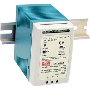 DRC-100A 100W 13.8V 4.5A Single Output Enclosed AC-DC Power Supply with Battery Charger & UPS Function, for Security Systems, UL Certified