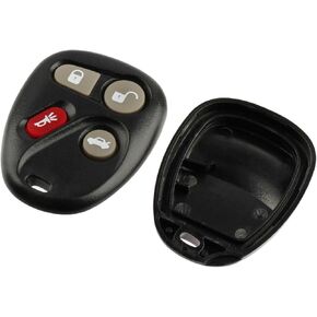 Key Fob Keyless Entry Remote Shell Case & Pad fits Buick, Cadillac, Chevy, Oldsmobile, Pontiac 2001 2002 2003 2004 2005