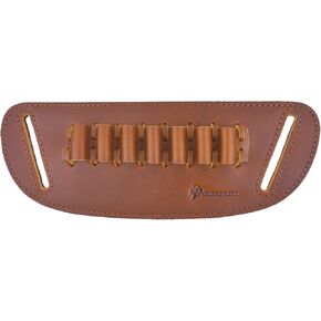 Real Leather Cartridge Loop Holder Belt Slide Ammo Bullet Loops for .38/.357/.45 /.308 /12GA/16GA/20GA/Caliber