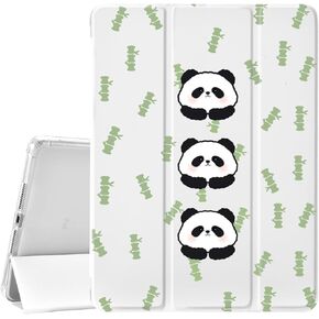 JOYLAND Girly Bow Pad Case White Case for iPad 5th/6th Generation,with Pencil Holder-Auto Wake/Sleep,Anti-Scratch Shockproof Premium Folio Stand Case for iPad 9.7 inch
