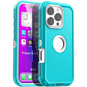 AICase for iPhone 16 Pro Case,Heavy Duty Drop Protection Full Body Rugged Shockproof/Drop Proof/Dust proof Military Protective Tough Durable Cell Phone Cover for Men Women for iPhone 16 Pro 6.3"_2