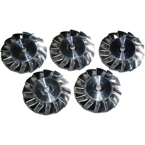 5PCS Cooling Fans Hair Dryer Parts 27mm Fan Blade Impeller CNC Machined High Precision Aluminium Impeller Repair Accessory