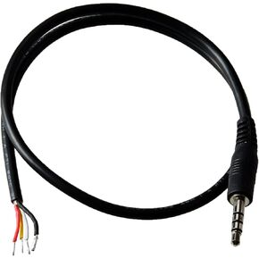 Gam3Gear 46-D 40cm 4 Pole Plug DIY Repeater Controller Cable for Surecom SR-112 SR-628 SR-328 SR-629 Mobile Radio Walkie Talkie