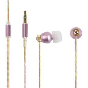 G-CUBE Swarvoski Crystal iBuds BEYOURSELF Inspire Others IB990P Vintage Rose Color Earbud Fully Faceted Xilion - Cut Swarovski Element, IB-990P