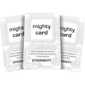 Mighty Card Blocker (3 Pack) - Advanced Technology RFID Blocker - RFID Blocking Card - RFID Card Blocker