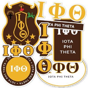 Desert Cactus Iota Phi Theta Standard Sticker Sheet Decal Laptop Water Bottle Car (Full - Standard)