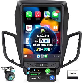2G+64G Android 13 Car Stereo for Ford Fiesta 2012 2013 2014 2015 مع Carplay Android Auto ، 9.7 "HD Touch Screen Car Radio مع GPS Navigation WiFi ، Bluetooth ، FM/RDS+AHD كاميرا احتياطية in Kuwait