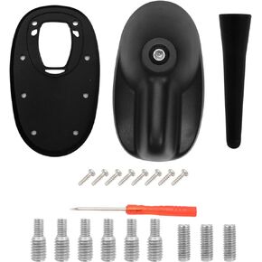 Large Type Roof Antenna Mount Base Fit for Fit for Mini Cooper Clubman S R55 2008-2015 with Short Sport Antenna and Rubber Gasket Fit for Mini Cooper Hatchback S R56 2007-2013 65203456090