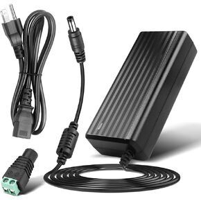 12V 5A Power Supply Adapter - LeTaoXing AC 100-240V 50/60Hz to DC 12V/5A 60W 12 Volt 5amp LED Driver Transformers Universal Switching for LED Strip Light CCTV Cameras