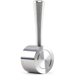 Crema Coffee Products - Replacement Steam Lever Compatible with Breville Espresso Machines - Brushed Silver - Fits the Barista Express, Infuser, Barista Pro