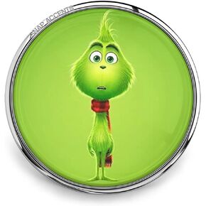 Grinch Snap Jewelry Christmas Holiday Season 18MM Ginger Charm Button Fits Necklaces, Bracelets, Keychains, Rings