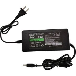 24V 4A AC/DC Adapter 100-240V AC to DC 24 Volt Converter 4amp 3.75A 3.5A 3.3A 3.2A Transformer 5.5x2.5mm for LED Strip CCTV Camera LCD Monitor Massage Chair