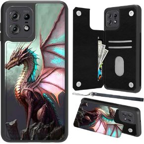 for Moto G Stylus 5G 2021 Wallet Case with Card Holder, PU Leather Kickstand Card Slots & Double Magnetic Clasp Protective Case for Motorola Moto G Stylus 5G 2021, Butterfly