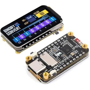 ESP32-C6 1.47inch LCD Display Development Board, ESP32 with 1.47inch Screen 172×320 Pixels 262K Color Display, with Colorful RGB LED, Support 2.4GHz Wi-Fi 6 & Bluetooth 5, 4MB Flash