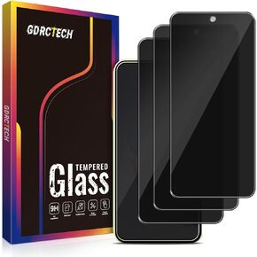[3-Pack Privacy Screen Protector for Samsung Galaxy A35 5G / A55 5G Tempered Glass, Bubble Free, Easy to Install, 9H Hardness