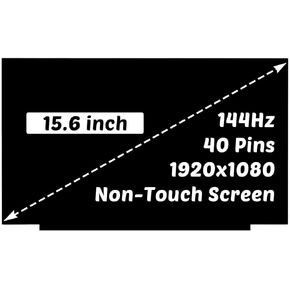 B156HAN08.0 Replacement for Dell inspiron G5 15 SE 5505 LCD Screen for P89F BOE084A 0K055G Display 1920x1080 15.6 inch 40 Pins 144Hz LED Display Digitizer Panel (for Non-Touch Screen Only)