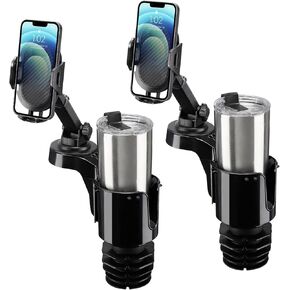 حامل هاتف Joytutus Cup للسيارة ، حامل الهواتف المحمولة لكأس السيارة للسيارة ، محول حامل كأس كبير للسيارة مع دوران 360 درجة ، متوافق مع iPhone ، Samsung (2 عبوة) in Kuwait